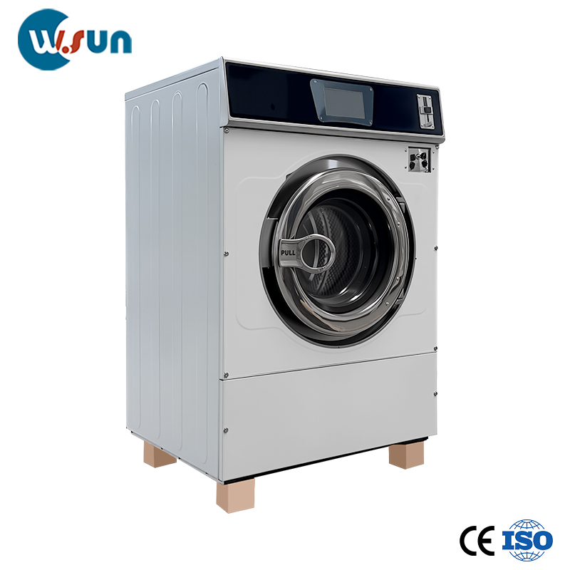 Frequency conversion fully automatic bottom washing and top drying commercial washing machine